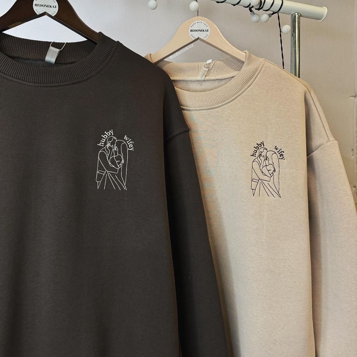 Custom Embroidered Couple
