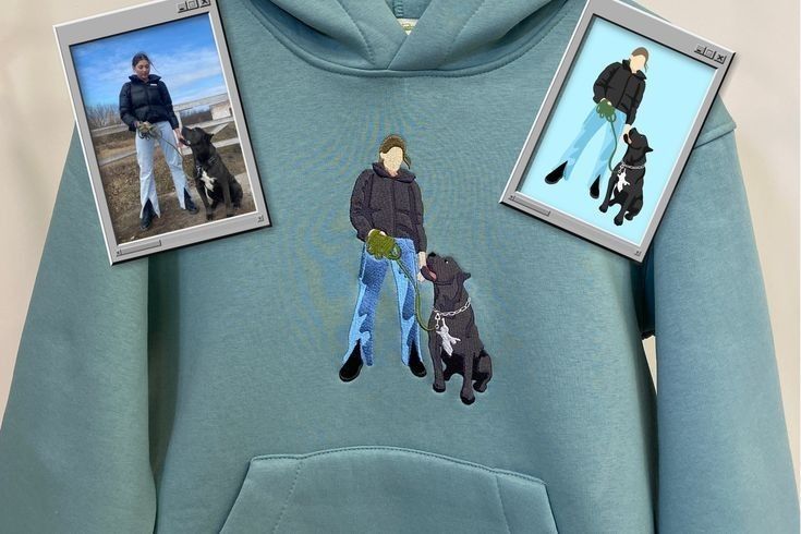 Custom Embroidered Couple