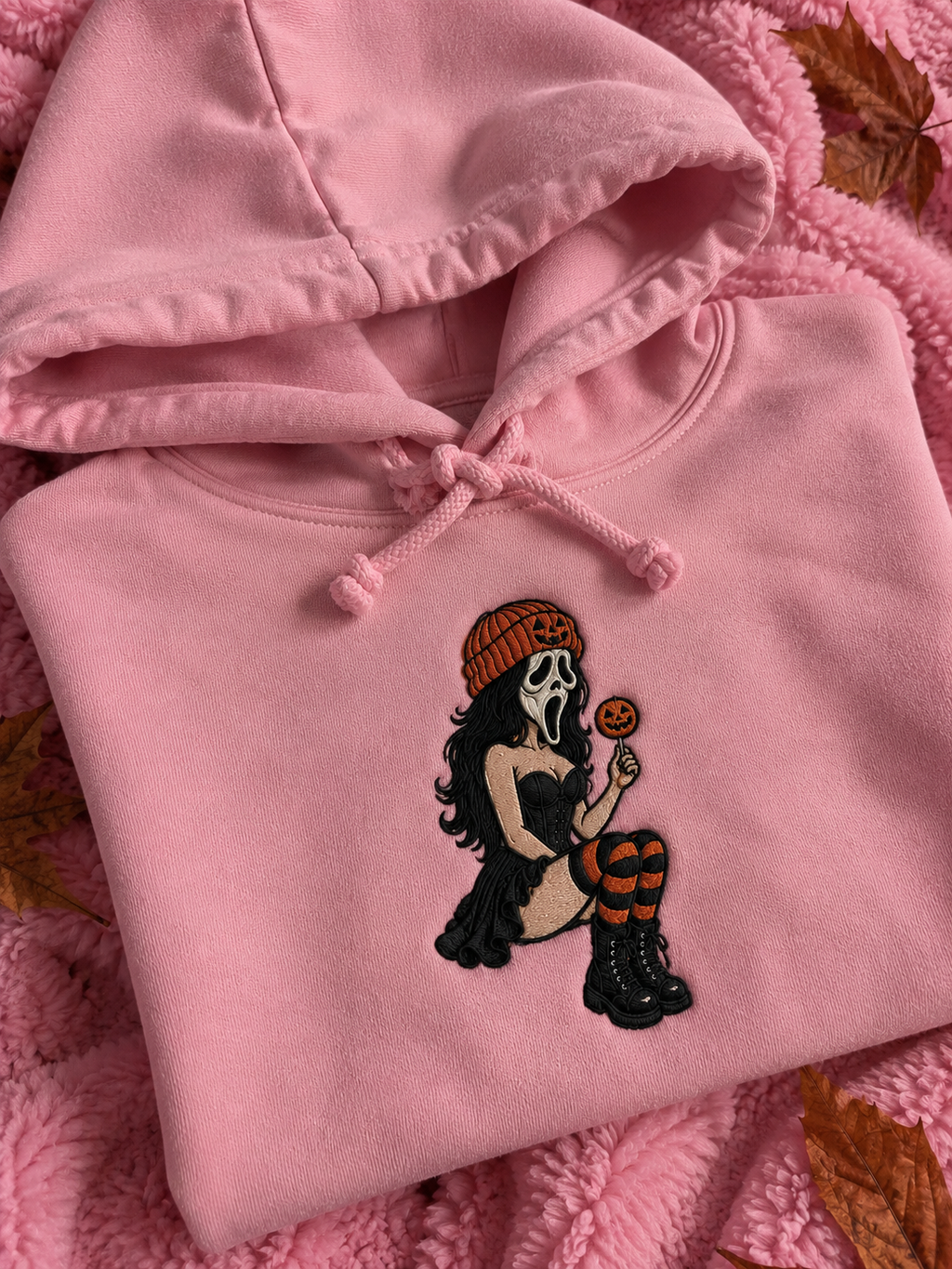 Spooky Girl – Hanorac Cropped Brodat