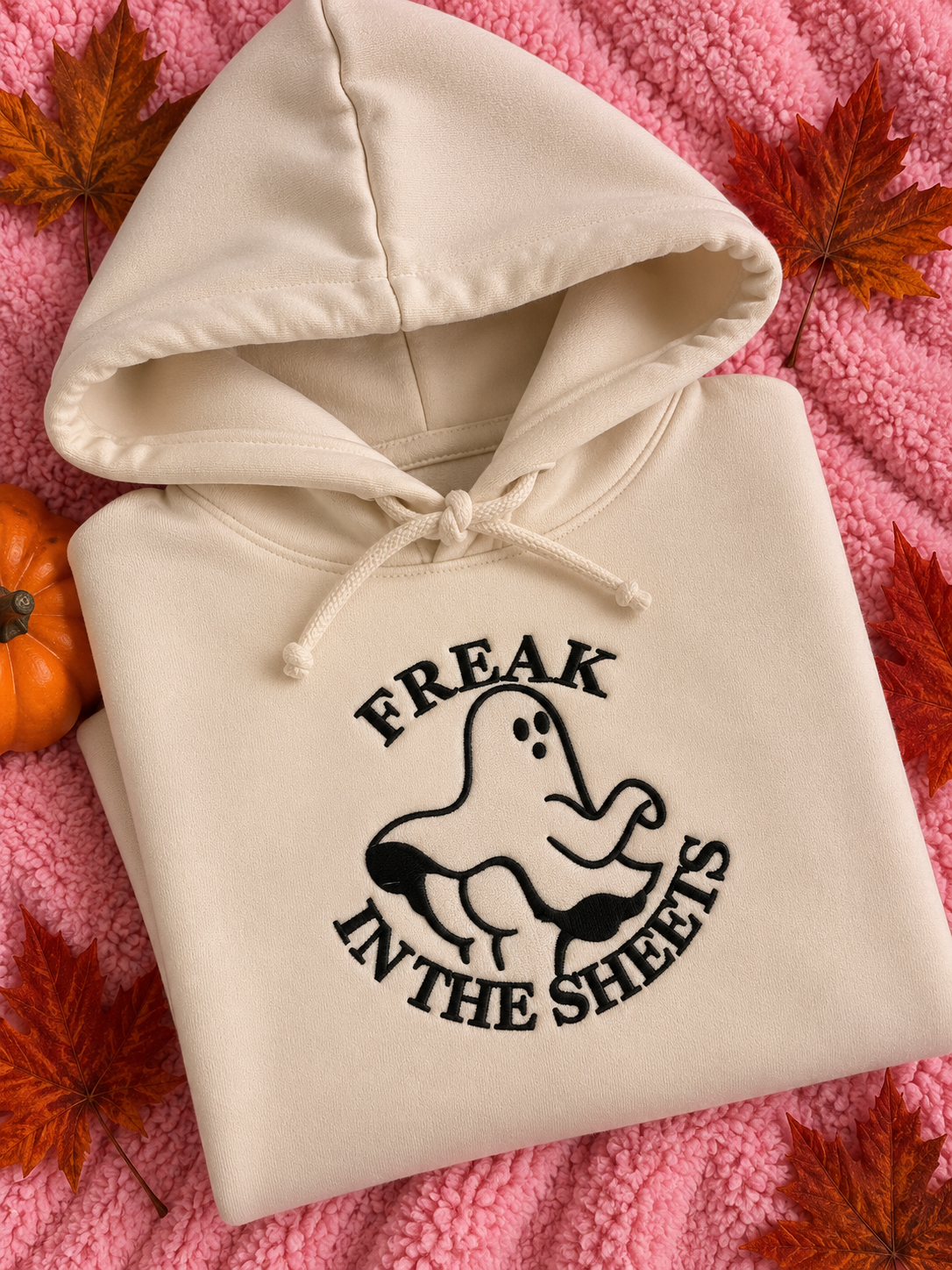 Freak in the Sheets – Hanorac Cropped Brodat / Embroidered Cropped Hoodie