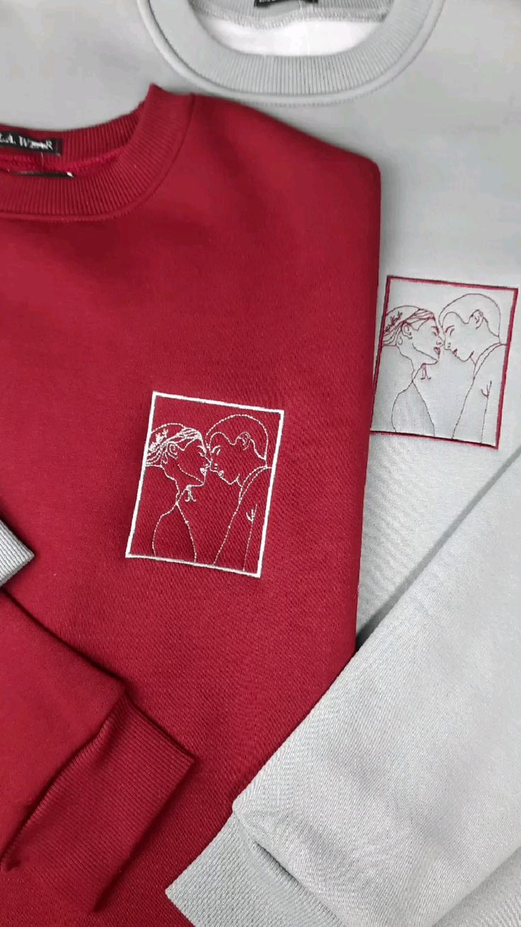 Custom Embroidered Couple