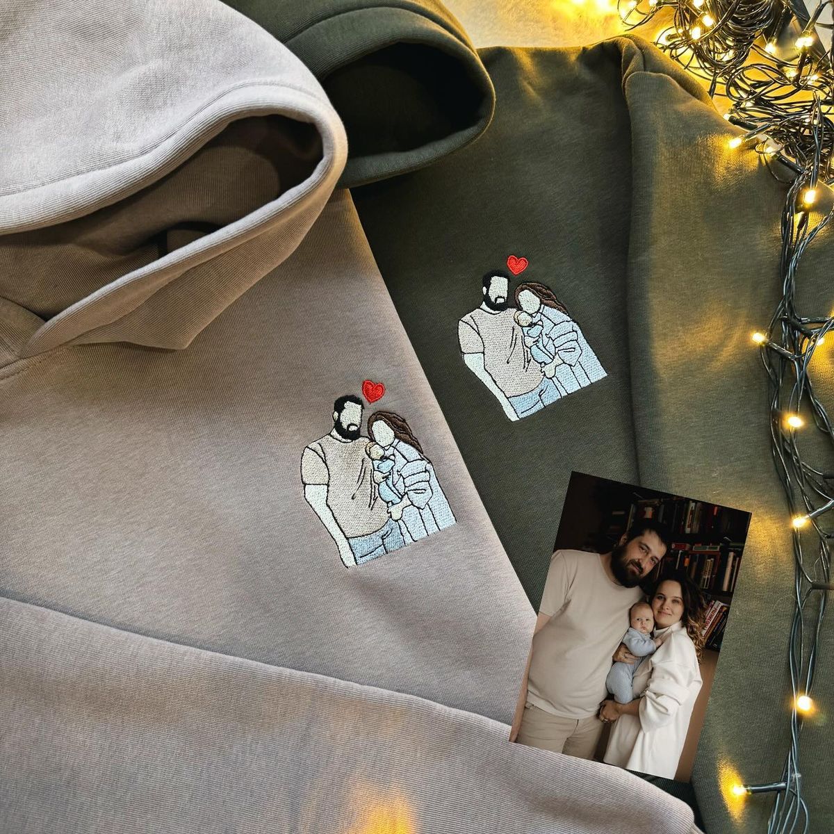 Custom Embroidered Couple
