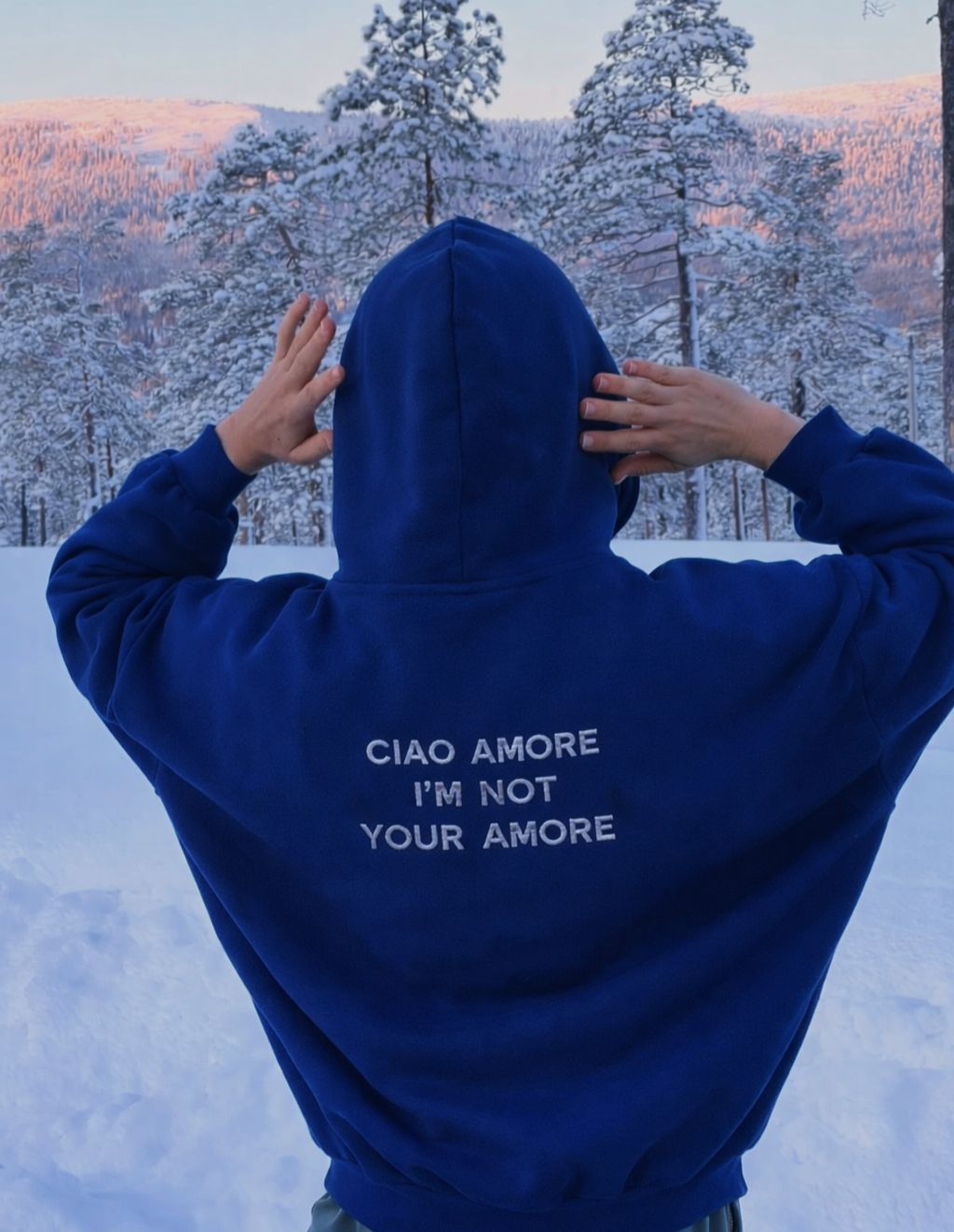 Hanorac “CIAO AMORE, I’M NOT YOUR AMORE”