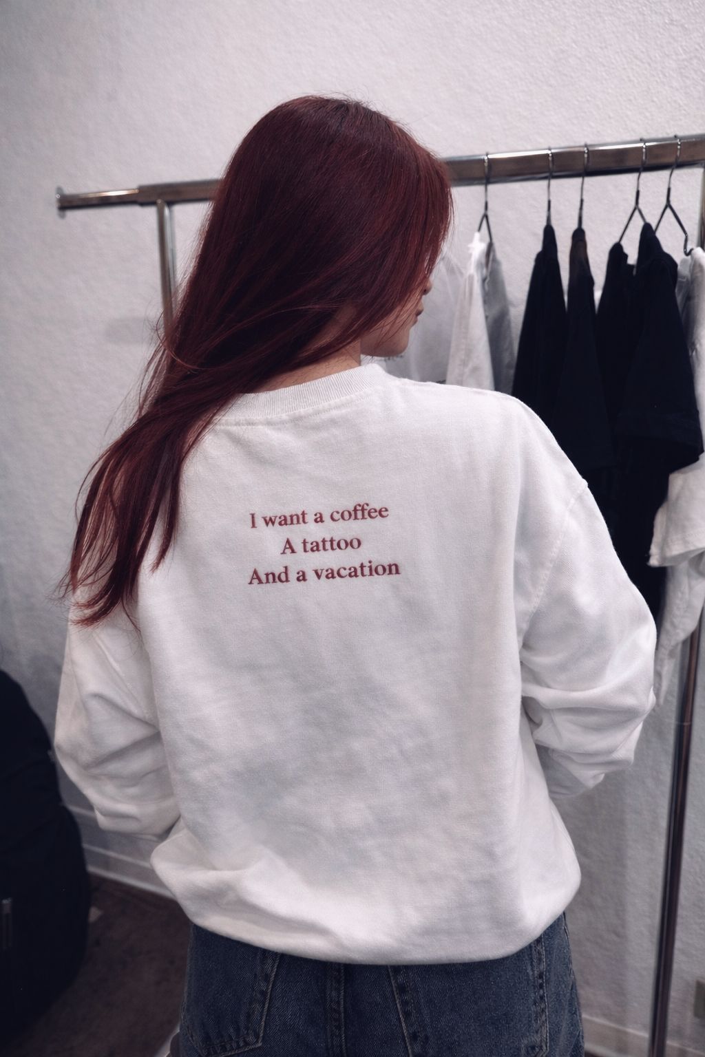 Tricou "I want a coffee..."