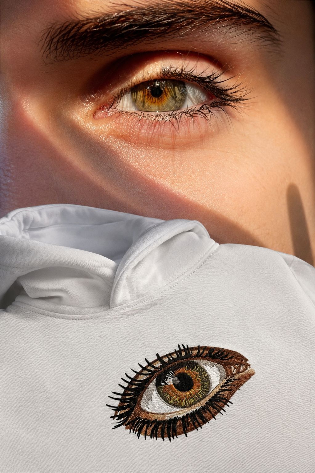 Custom Eye Embroidery Hoodie