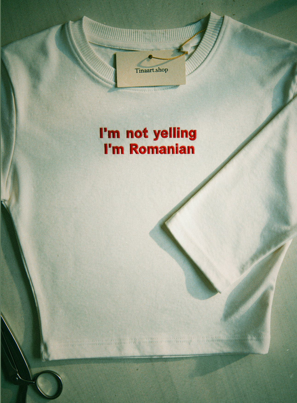 Tricou Baby Tee "I'm not yelling.."