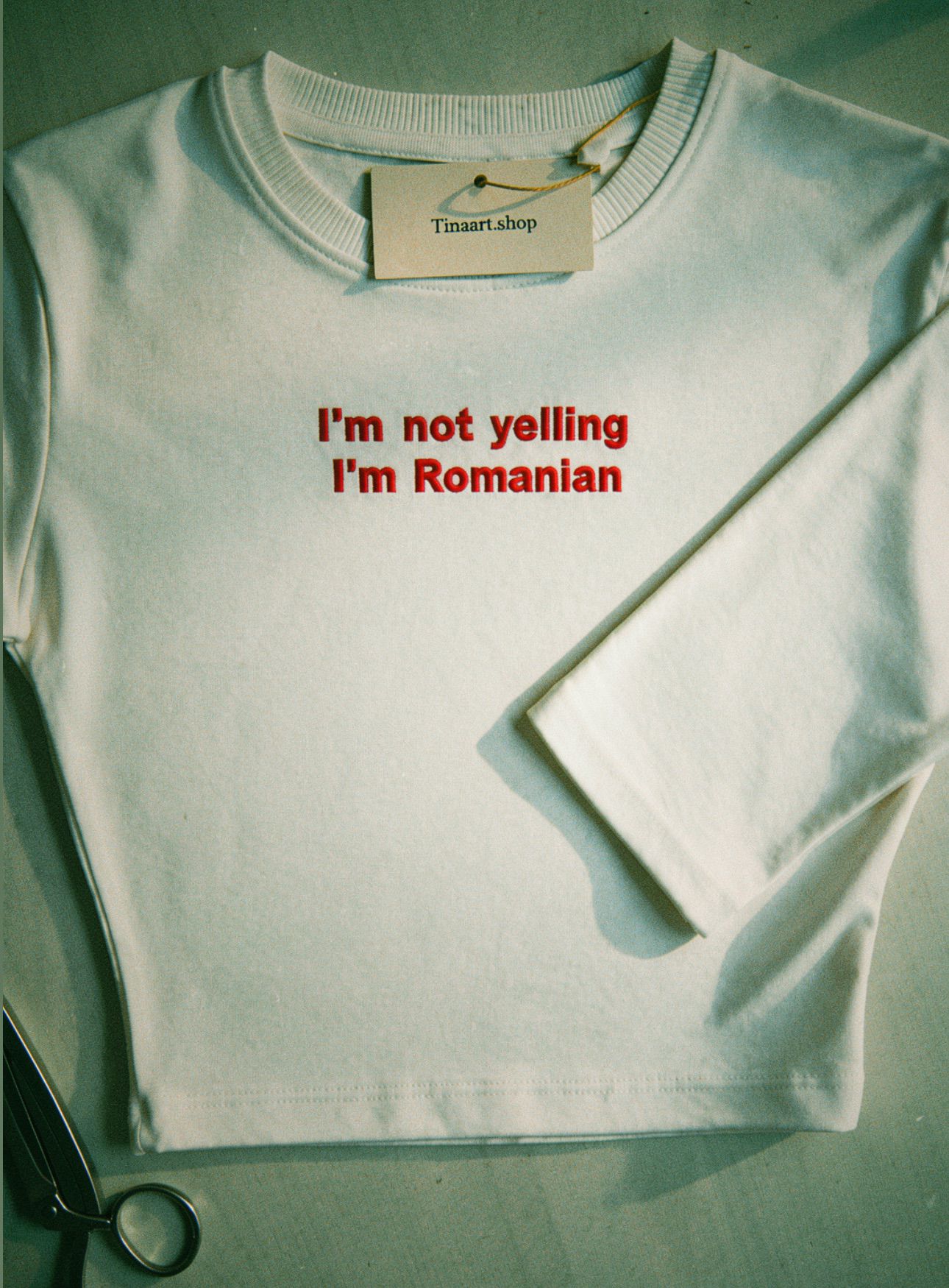Tricou Baby Tee "I'm not yelling.."
