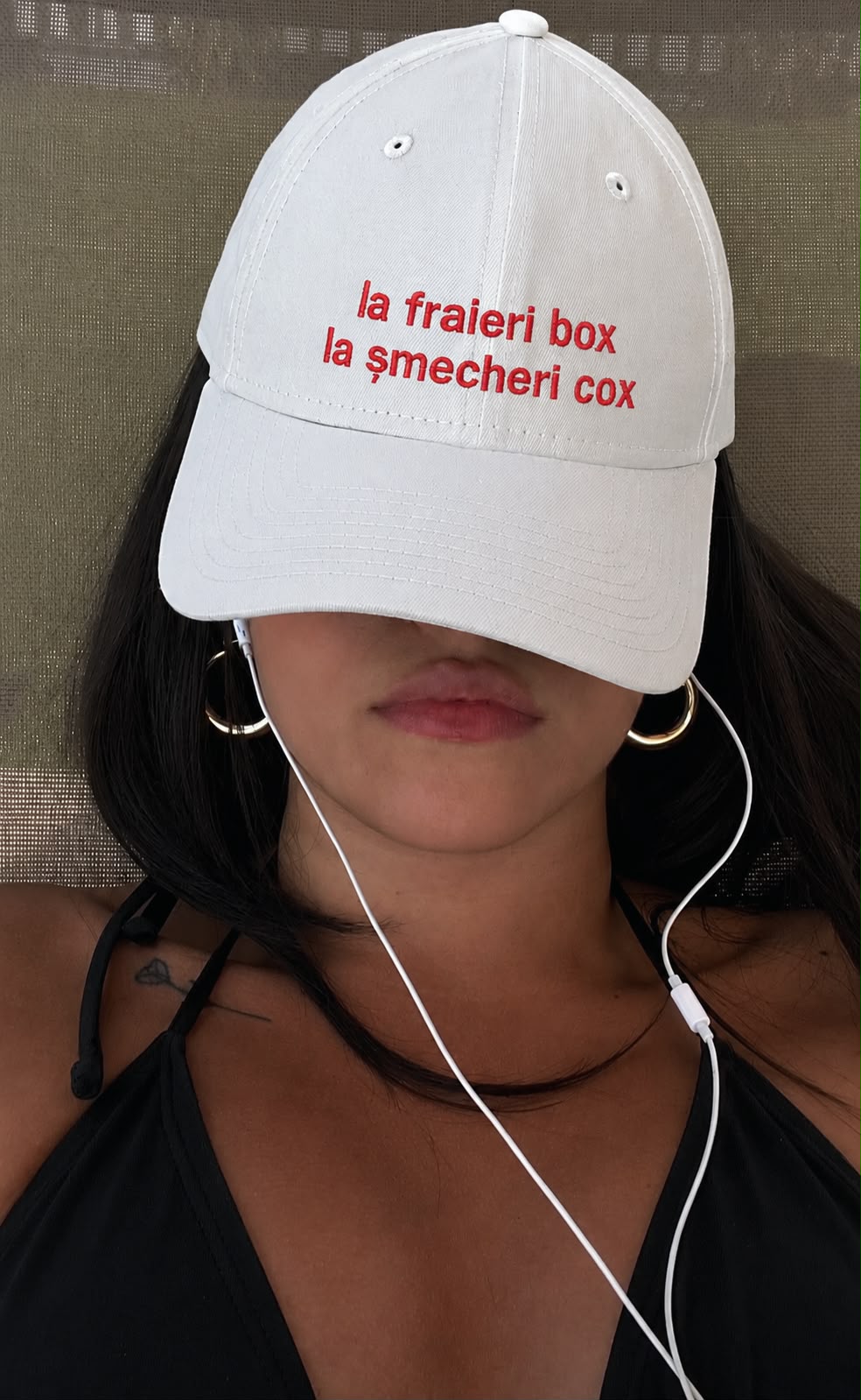 Șapcă personalizată brodată – “la fraieri box / la șmecheri cox”