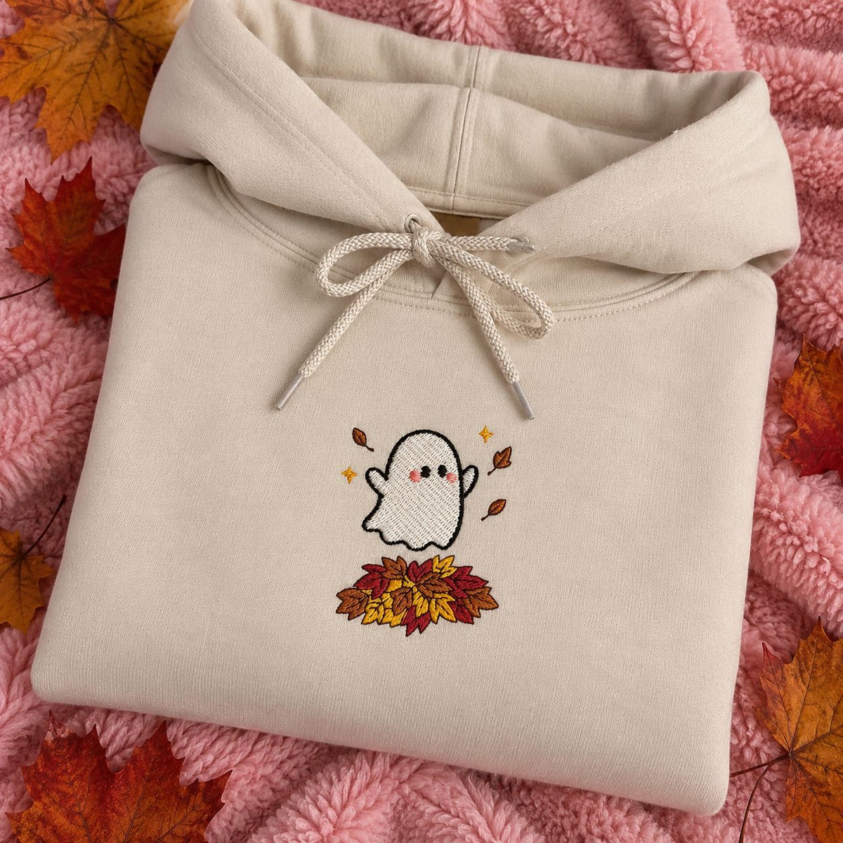 Autumn Ghost – Hanorac Cropped Brodat / Embroidered Cropped Hoodie