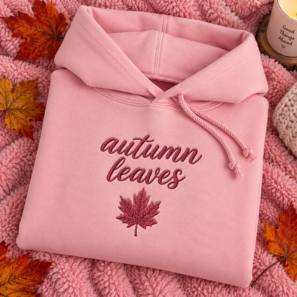 Autumn Leaves – Hanorac Cropped Brodat / Embroidered Cropped Hoodie