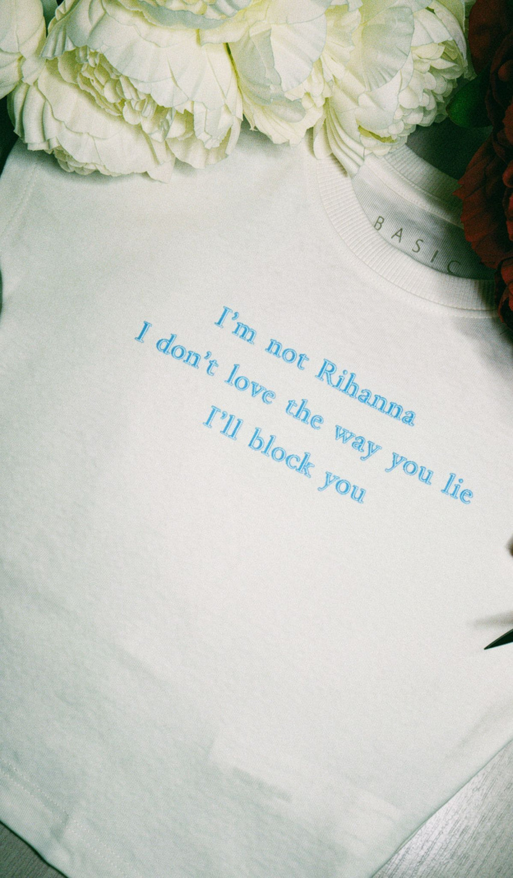 Tricou Baby Tee "I'm not Rihanna.."