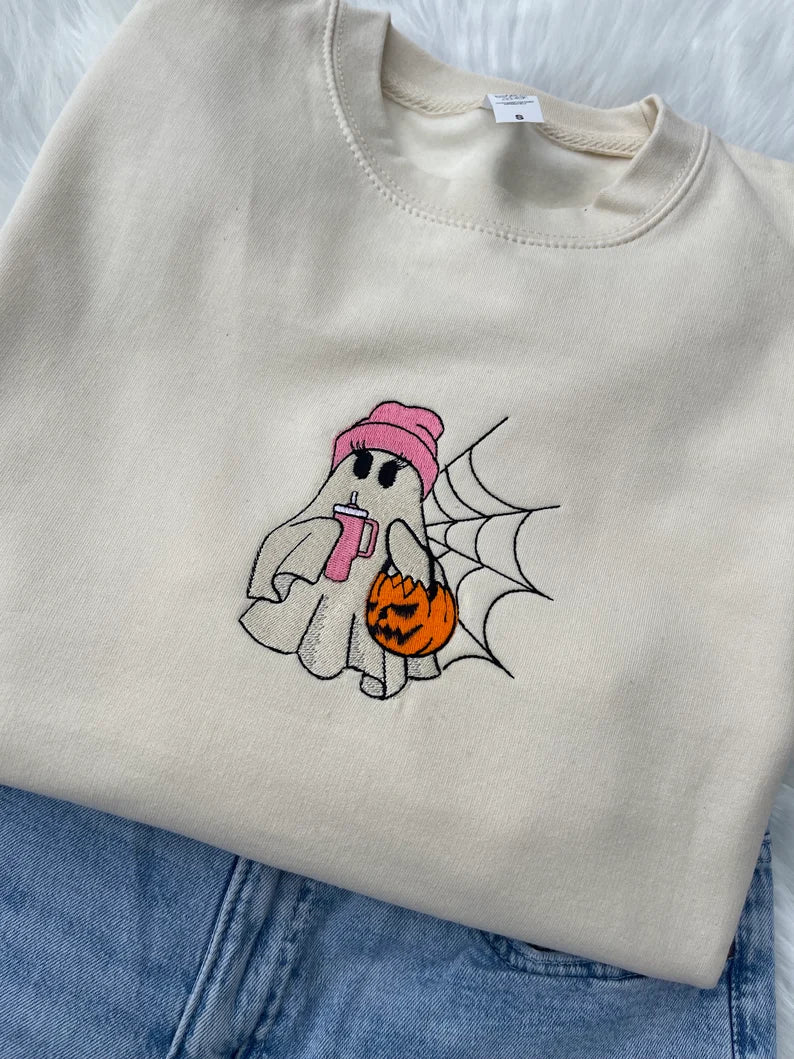 Ghost Embroidered