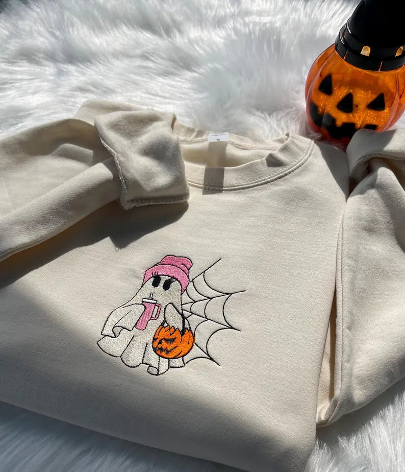 Ghost Embroidered