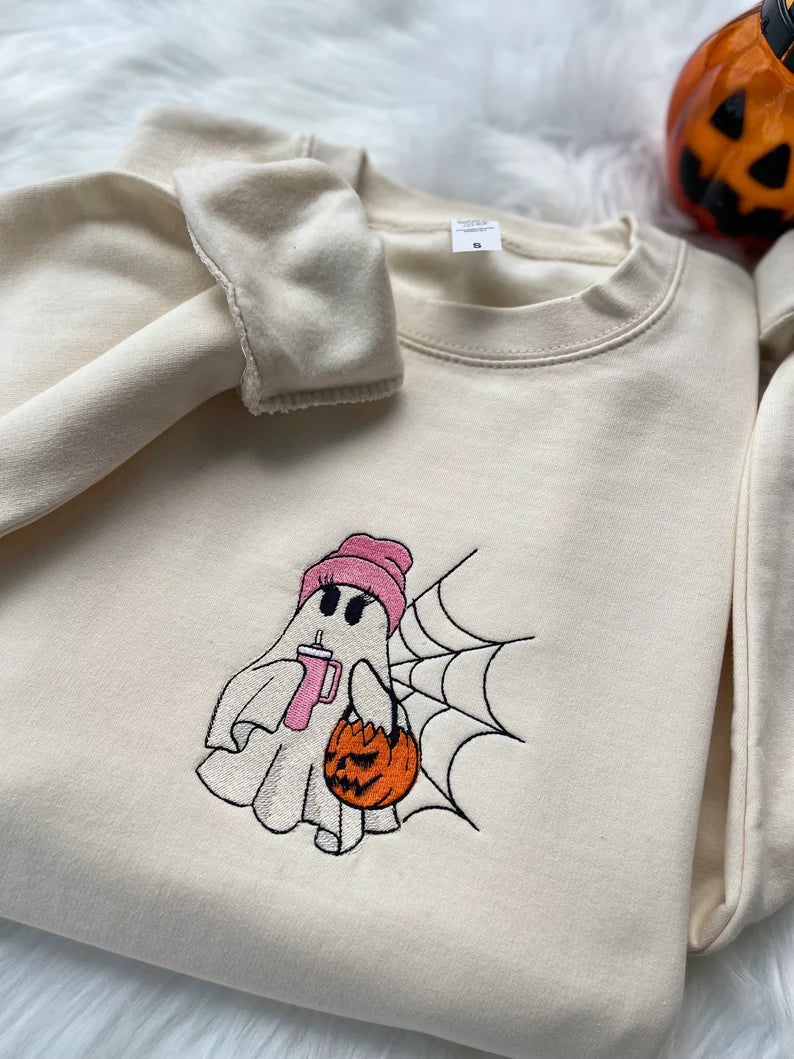Ghost Embroidered