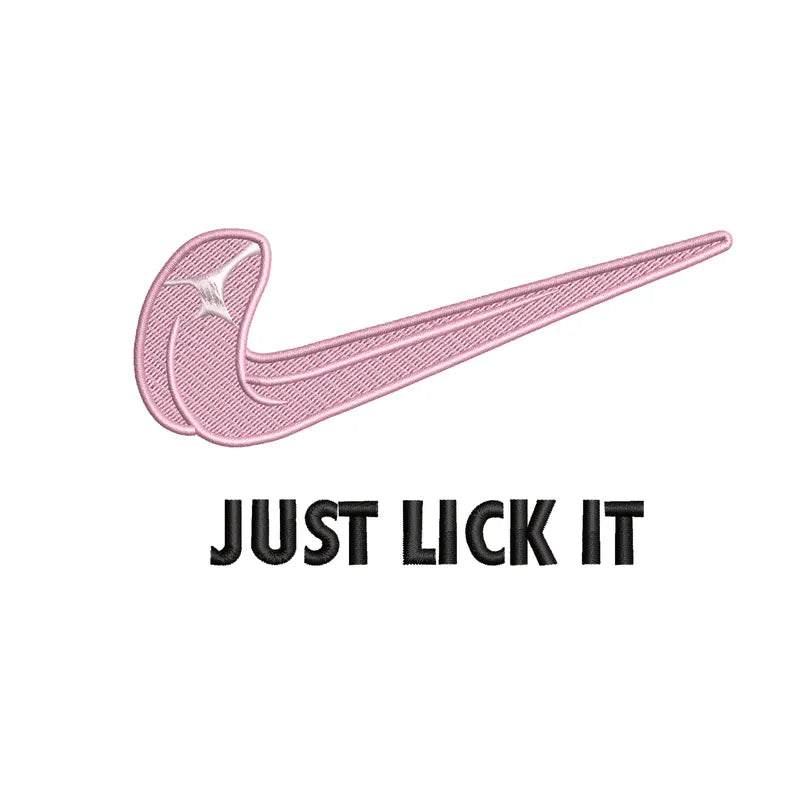 Just Lick It Embroidery
