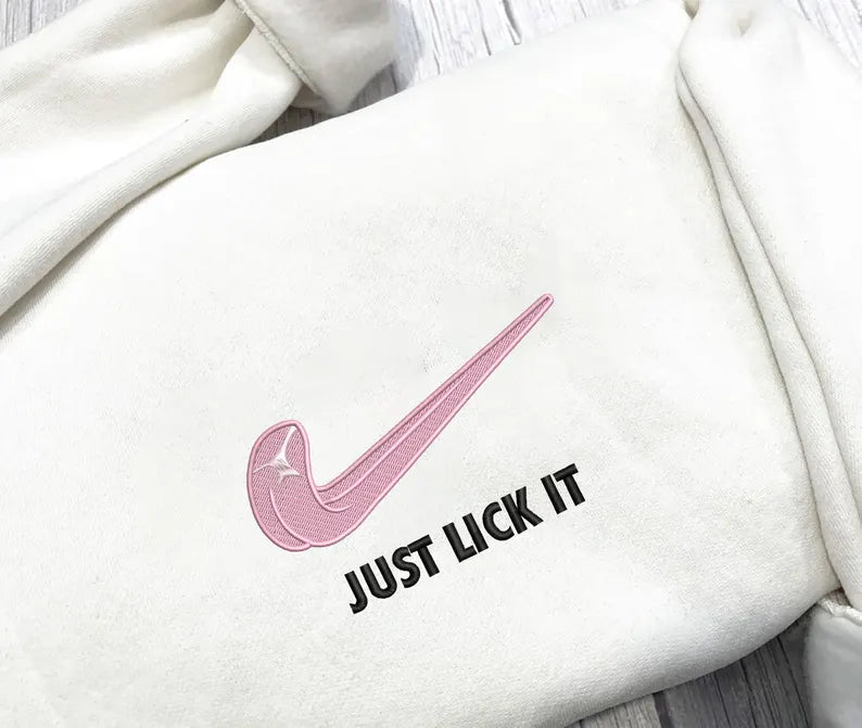 Just Lick It Embroidery