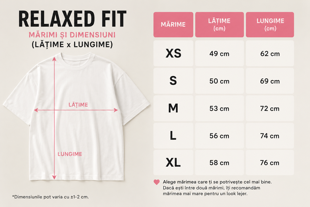 Relaxed Fit Embroidered T-Shirt "Și când nu mai facem față…"