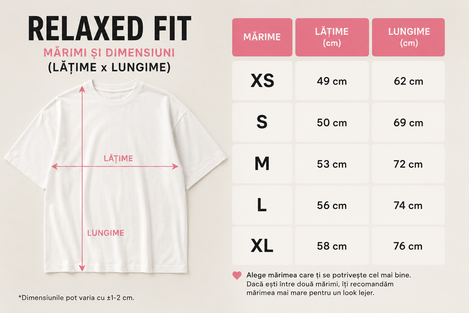 Relaxed Fit Embroidered T-Shirt "Și când nu mai facem față…"