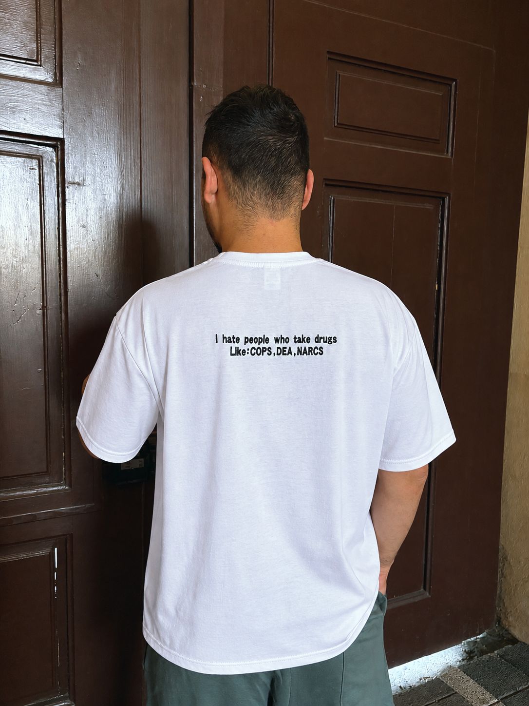 Tricou "I hate people who take drugs"