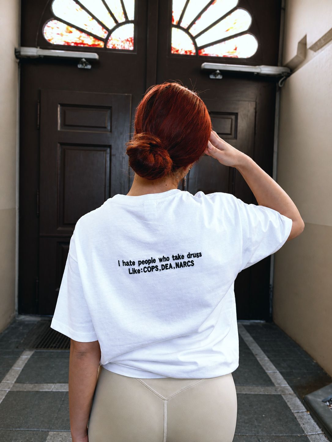 Tricou "I hate people who take drugs"