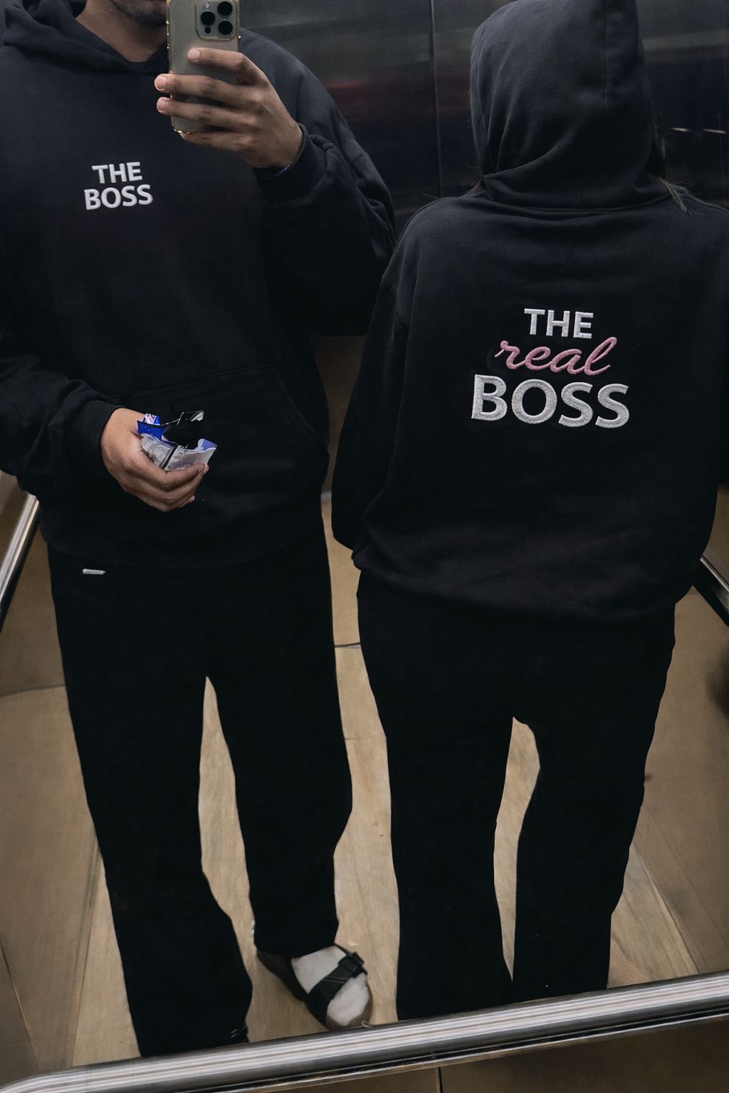 Set Hanorace Cuplu „The Boss”